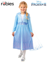 ELSA FROZEN 2 COSTUME, SIZE 6-8 - Front
