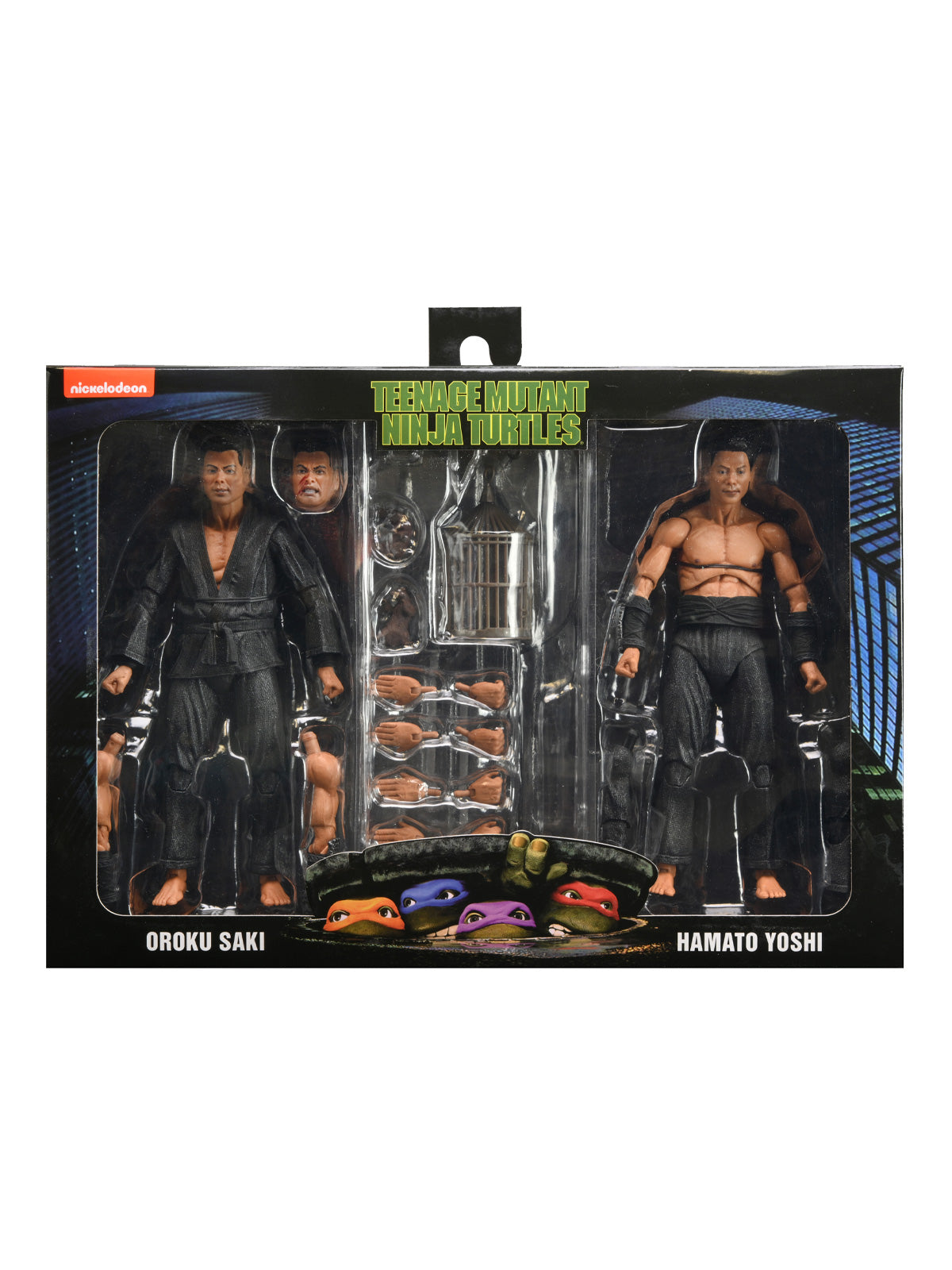 TMNT 1990 MOVIE - SHADOW WARRIORS 2 PK  7" ACTION FIGURES