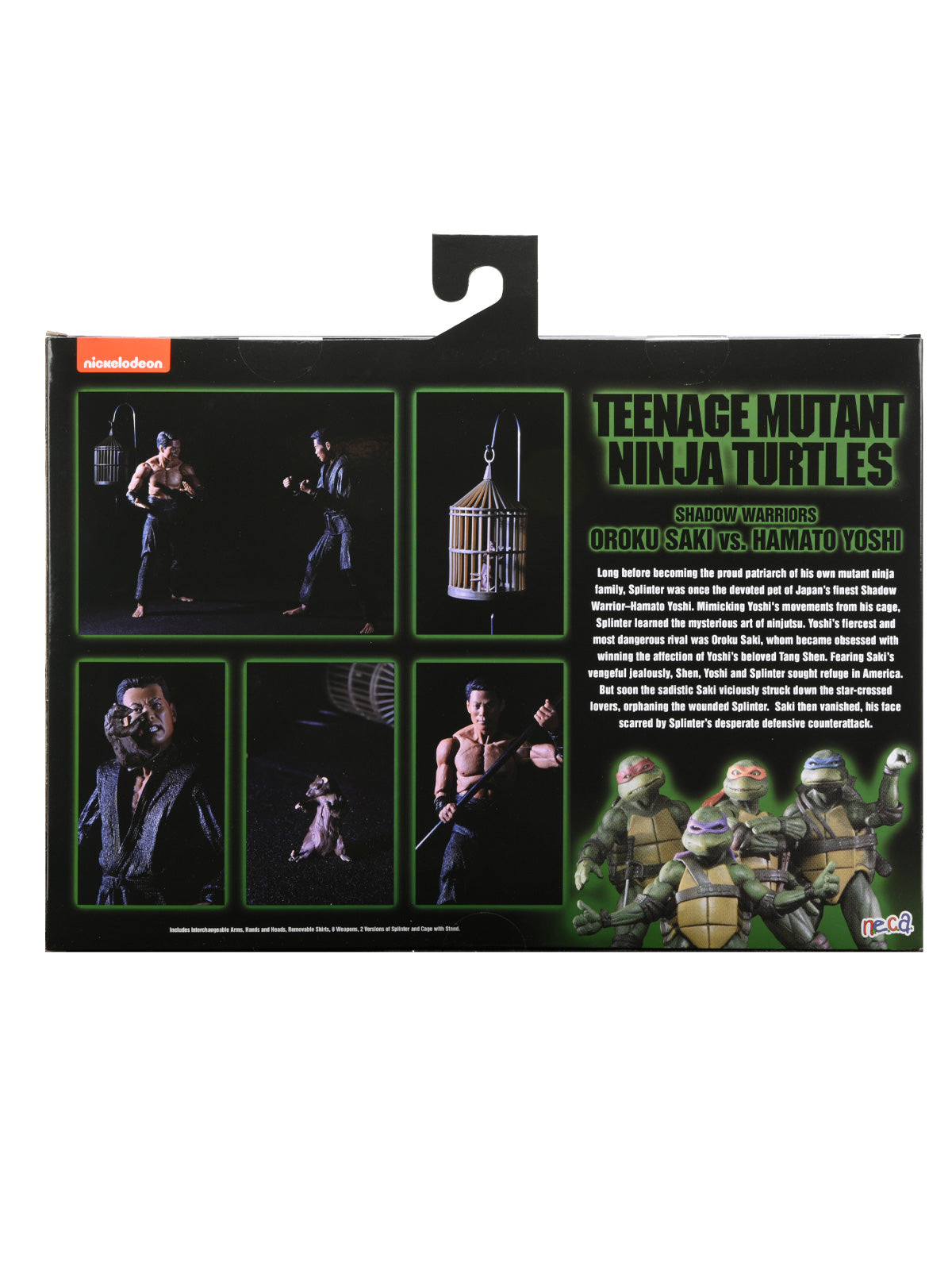 TMNT 1990 MOVIE - SHADOW WARRIORS 2 PK  7" ACTION FIGURES