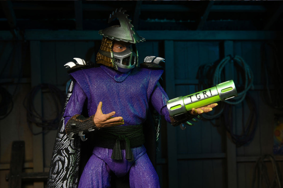TMNT 2 - SHREDDER SECRET OF THE OOZE 7" ACTION FIGURE - Back