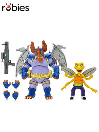 TMNT WINGNUT AND SCREWLOOSE (CARTOON) 7" FIGURES 2 PK - Back