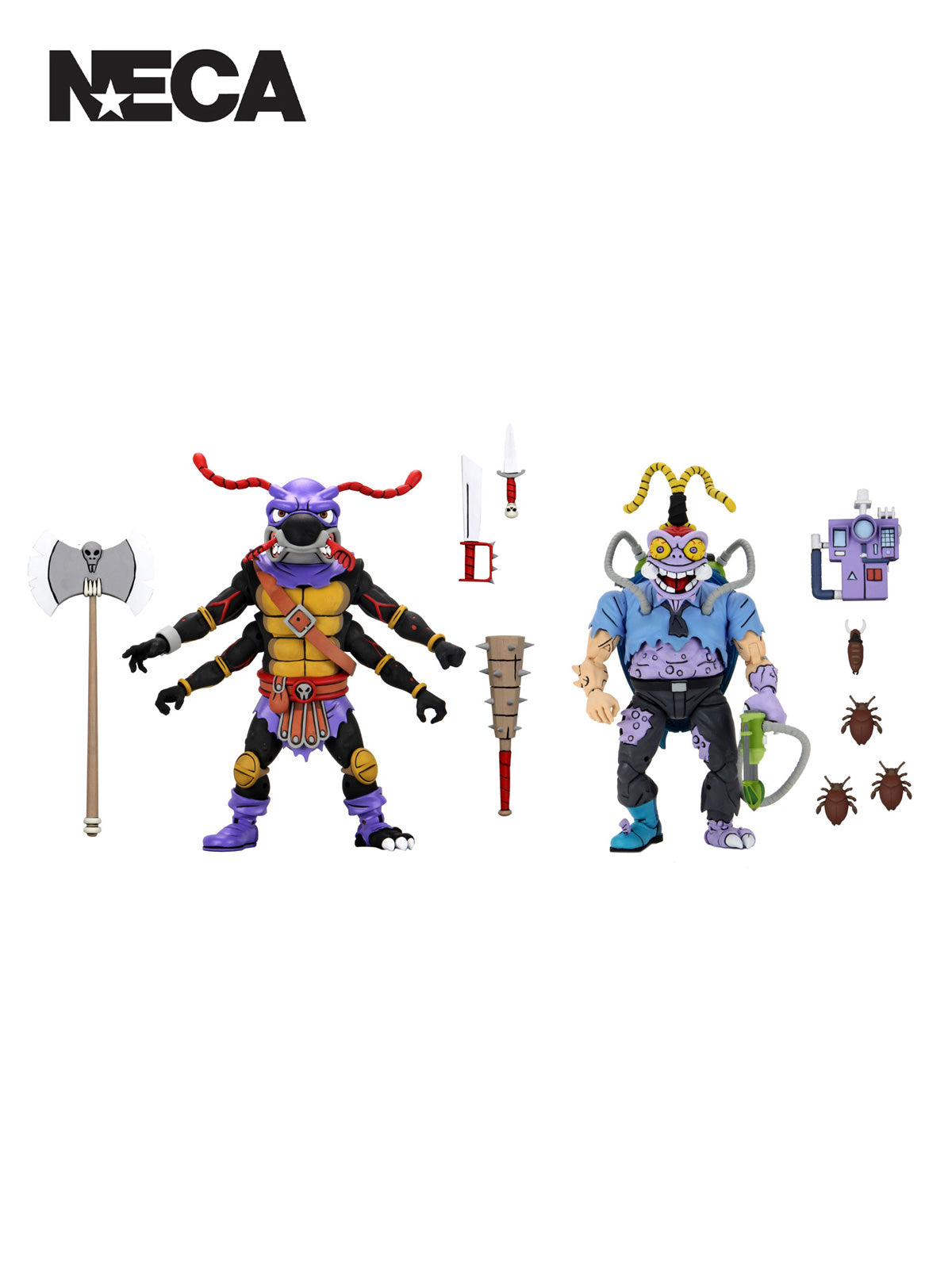 TMNT ANTRAX &amp; SCUMBUG 2 PACK 7" SCALE ACTION FIGURES - Back