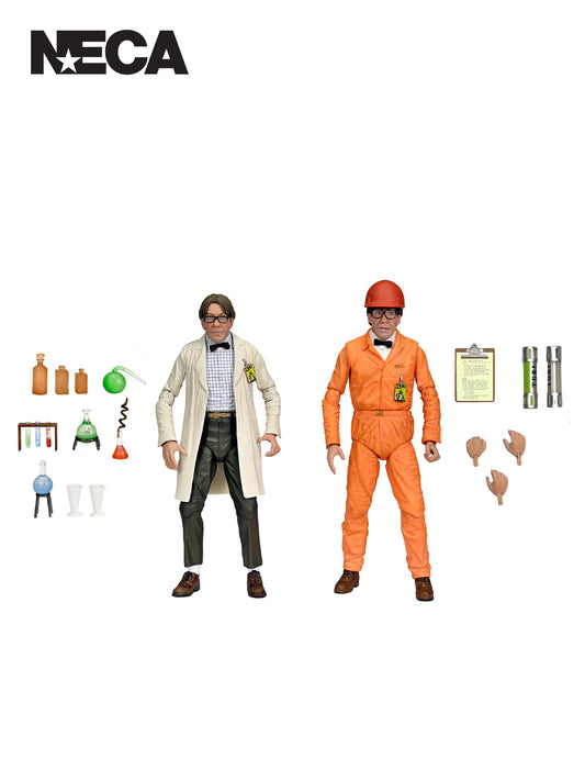 TMNT LAB COAT &amp; HAZMAT SUIT - PROFESSOR PERRY 2PK 7" SCALE ACTION FIGURES - Front