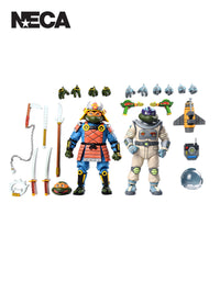 TMNT SPACE ADVENTURE &amp; SAMURAI TURTLES - 2 PACK - 7" SCALE ACTION FIGURES - Front