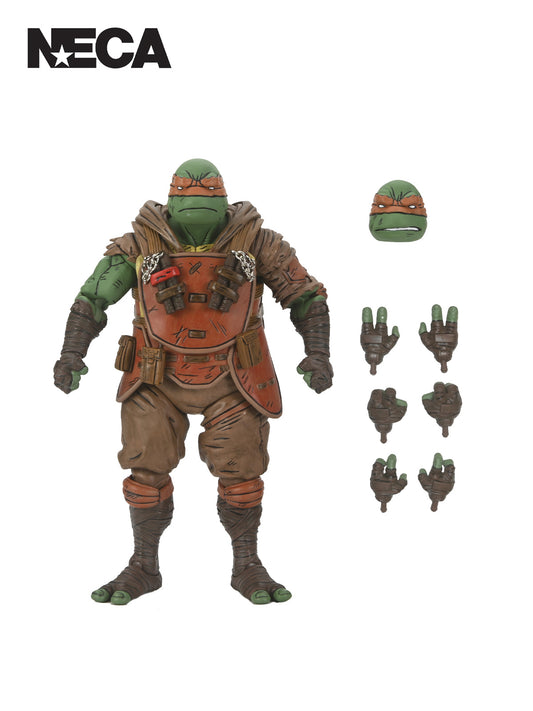 TMNT THE LAST RONIN - ULTIMATE FLASHBACK MICHELANGELO - 7" SCALE ACTION FIGURE - Front