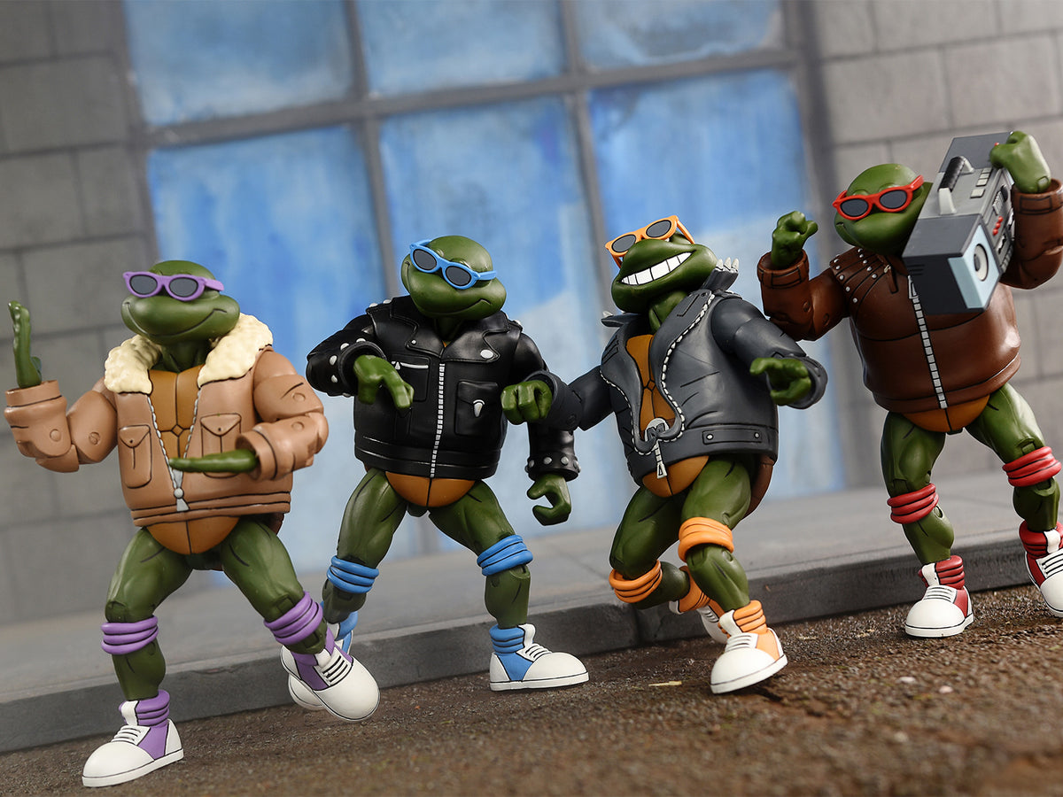 TMNT (CARTOON) PUNK TURTLES 4 PACK - 7" SCALE ACTION FIGURES - Packaging