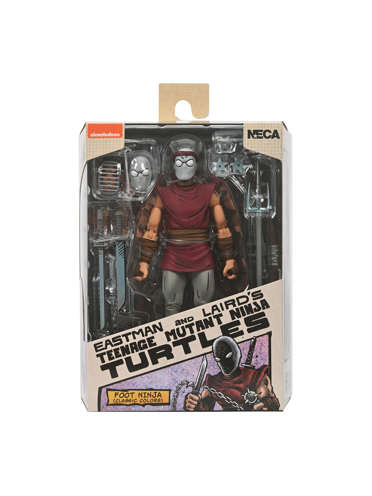 TMNT FOOT NINJA (CLASSIC COLORS) MIRAGE COMICS 7" SCALE ACTION FIGURE