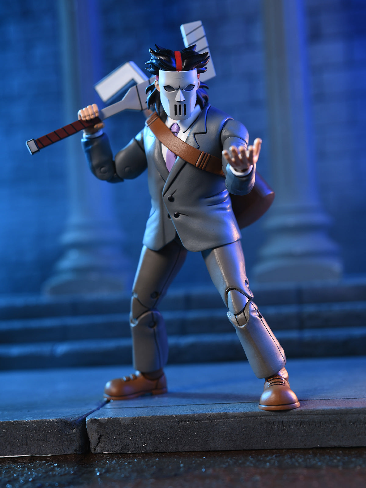 TMNT BUSINESS SUIT CASEY JONES &amp; SPLIT FOOT SOLDIER - 2 PACK - 7" SCALE ACTION FIGURES - Back