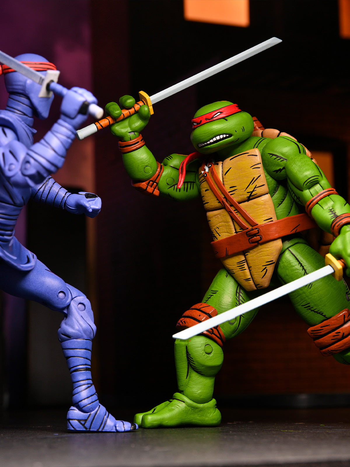 TMNT MIRAGE COMICS - LEONARDO - 7" SCALE ACTION FIGURE - Packaging