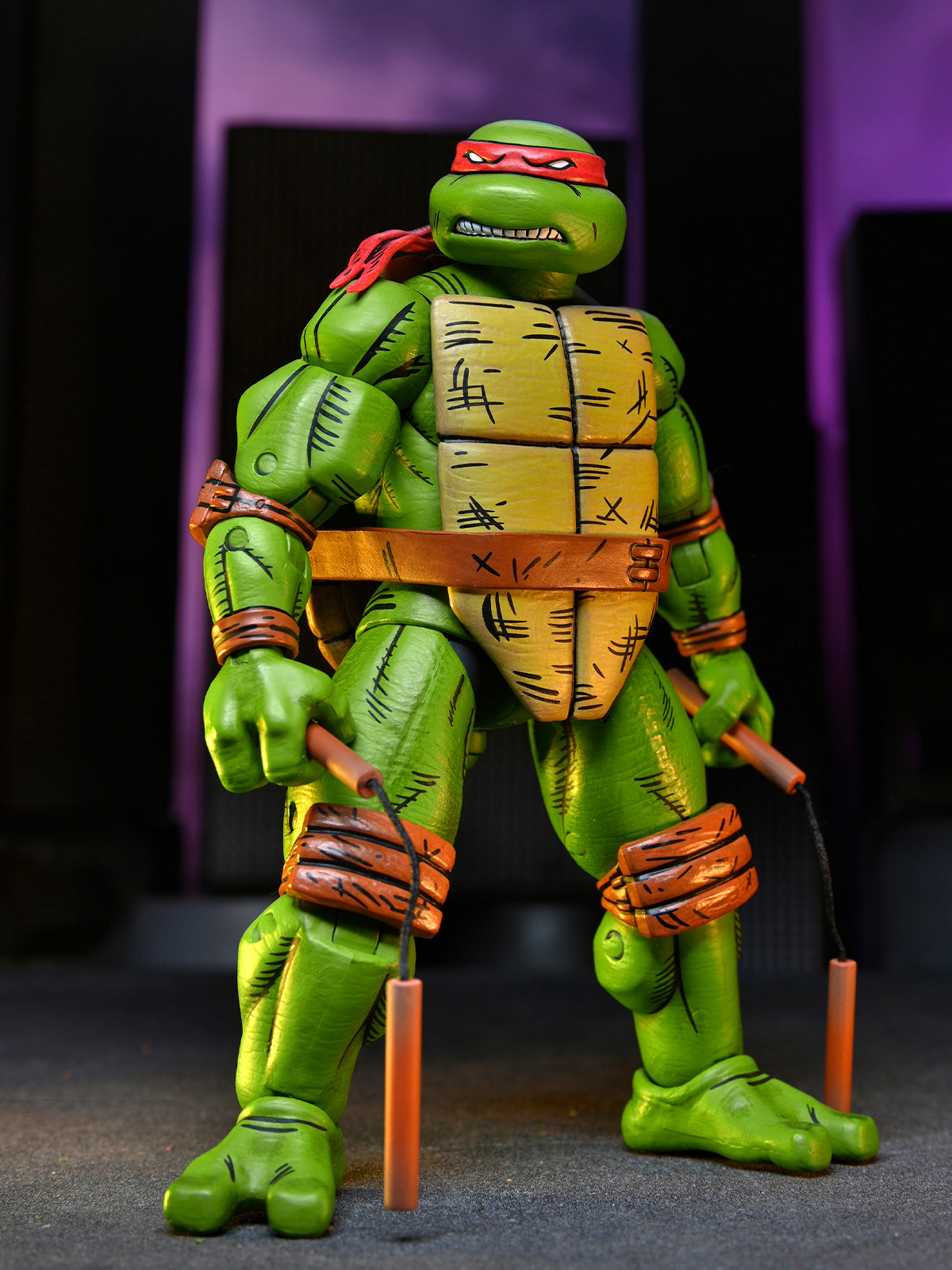 TMNT MIRAGE COMICS - MICHELANGELO - 7" SCALE ACTION FIGURE - Back