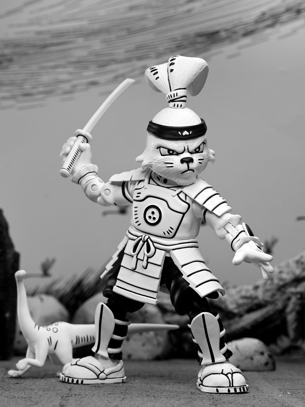 SAMURAI USAGI YOJIMBO BLACK &amp; WHITE - 7" SCALE ACTION FIGURE