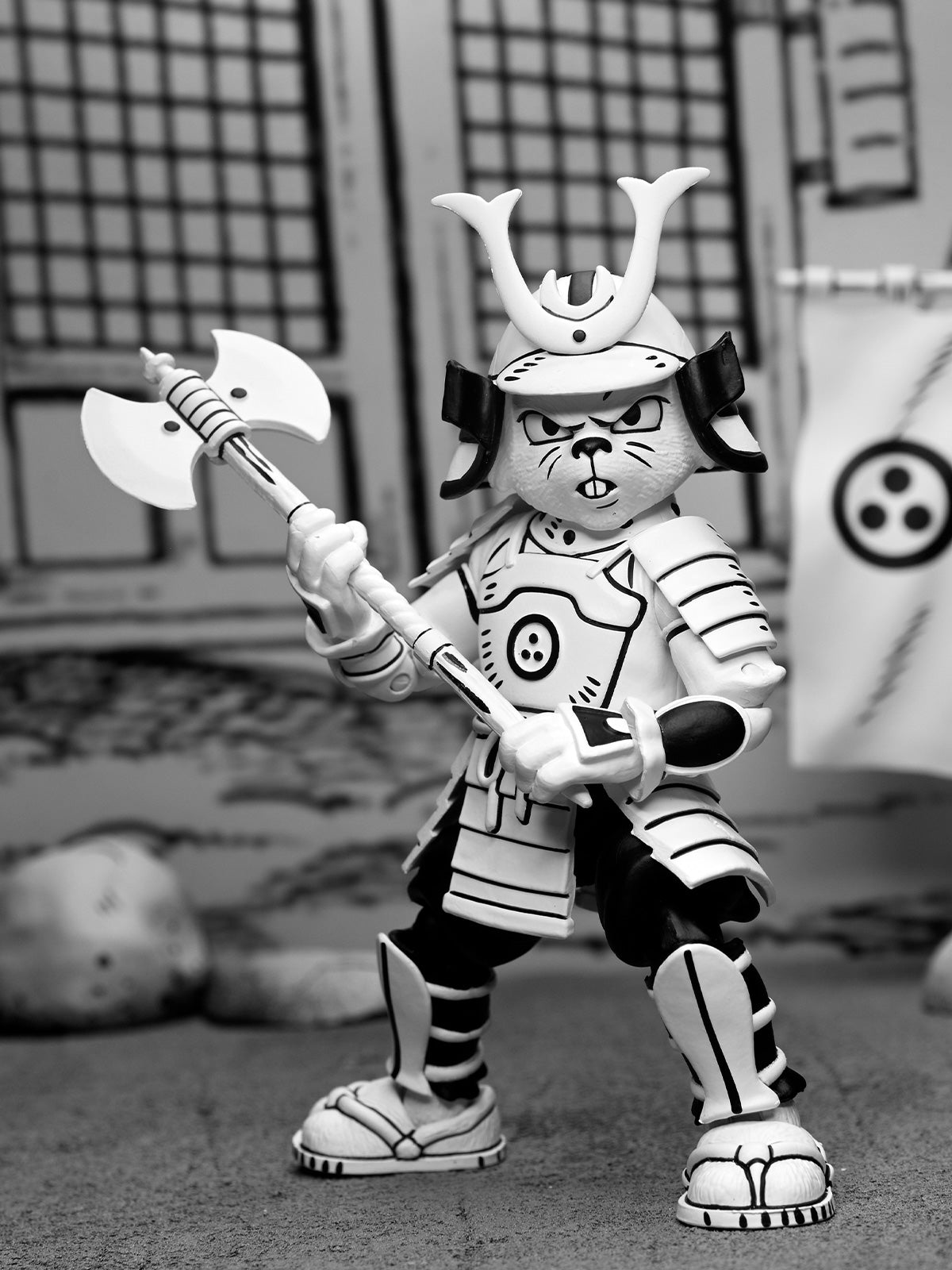 SAMURAI USAGI YOJIMBO BLACK &amp; WHITE - 7" SCALE ACTION FIGURE