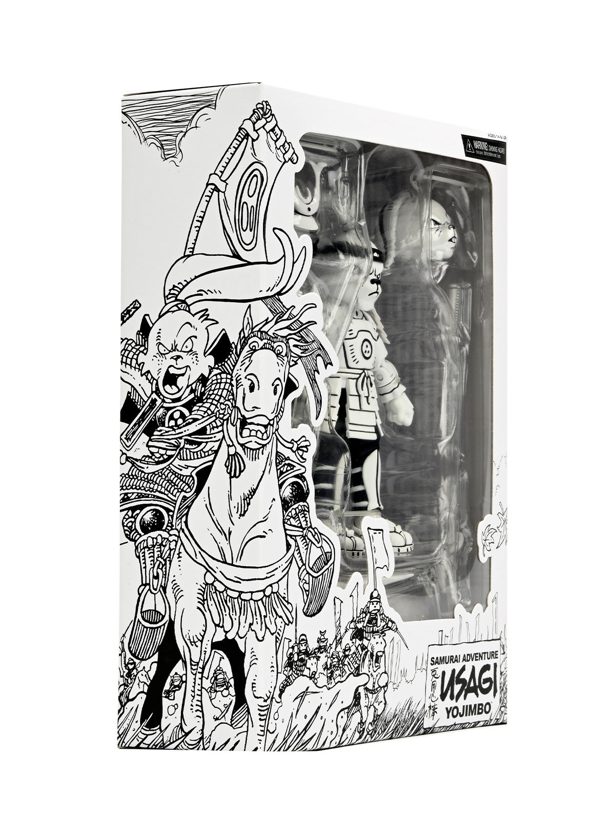 SAMURAI USAGI YOJIMBO BLACK &amp; WHITE - 7" SCALE ACTION FIGURE - Side