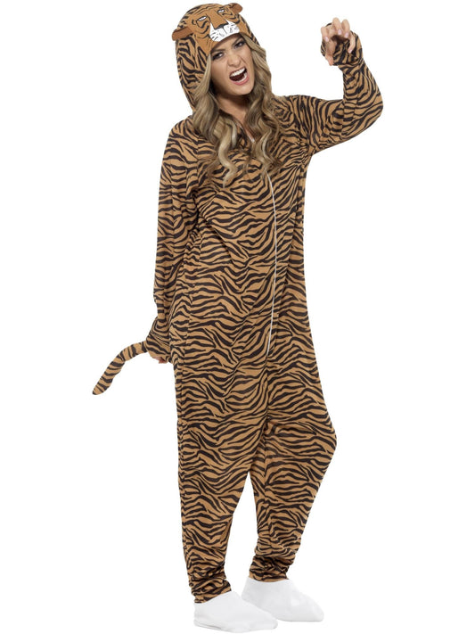 TIGER COSTUME, BROWN - L - Front
