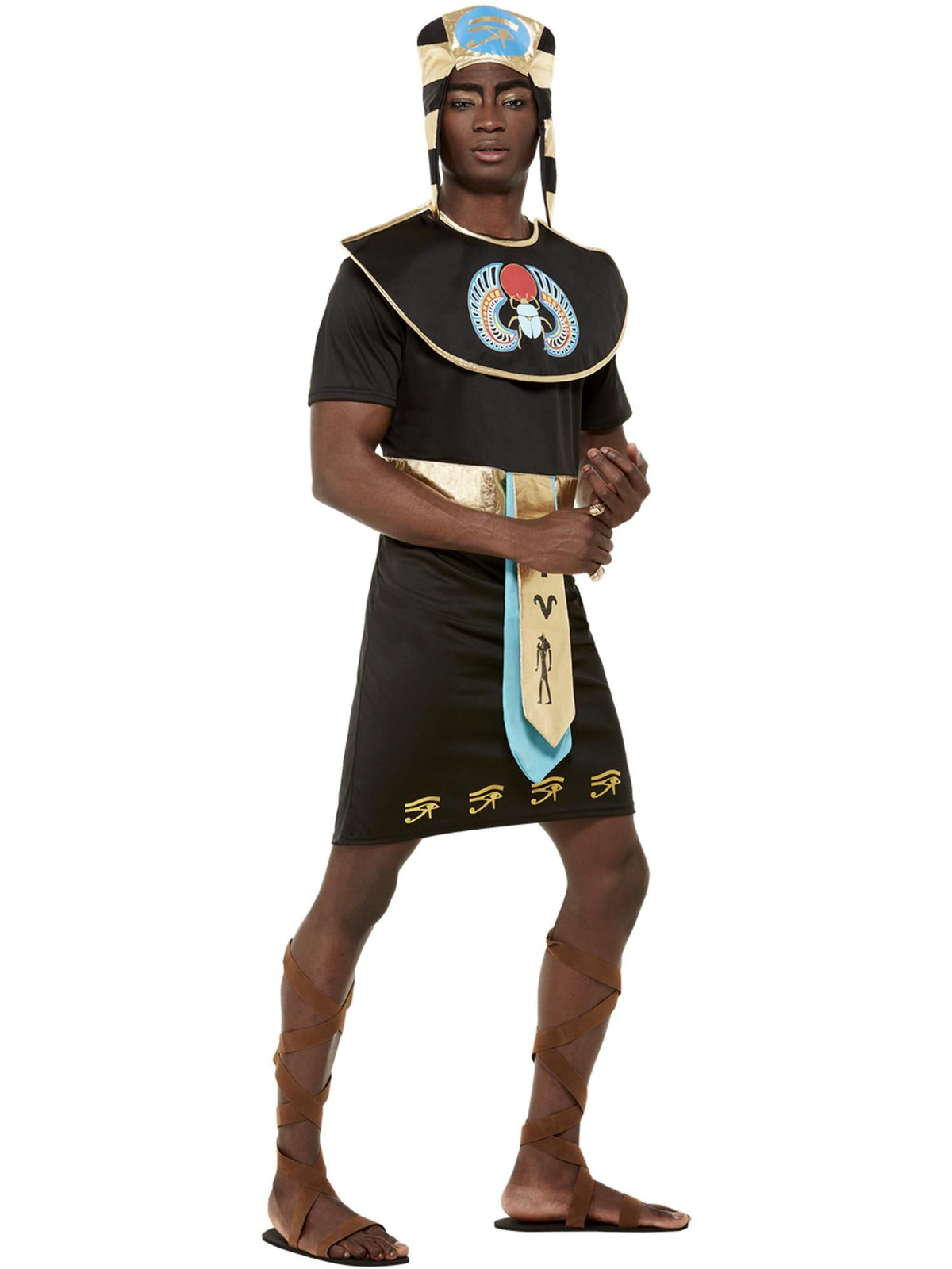 EGYPTIAN KING COSTUME, BLACK - Side