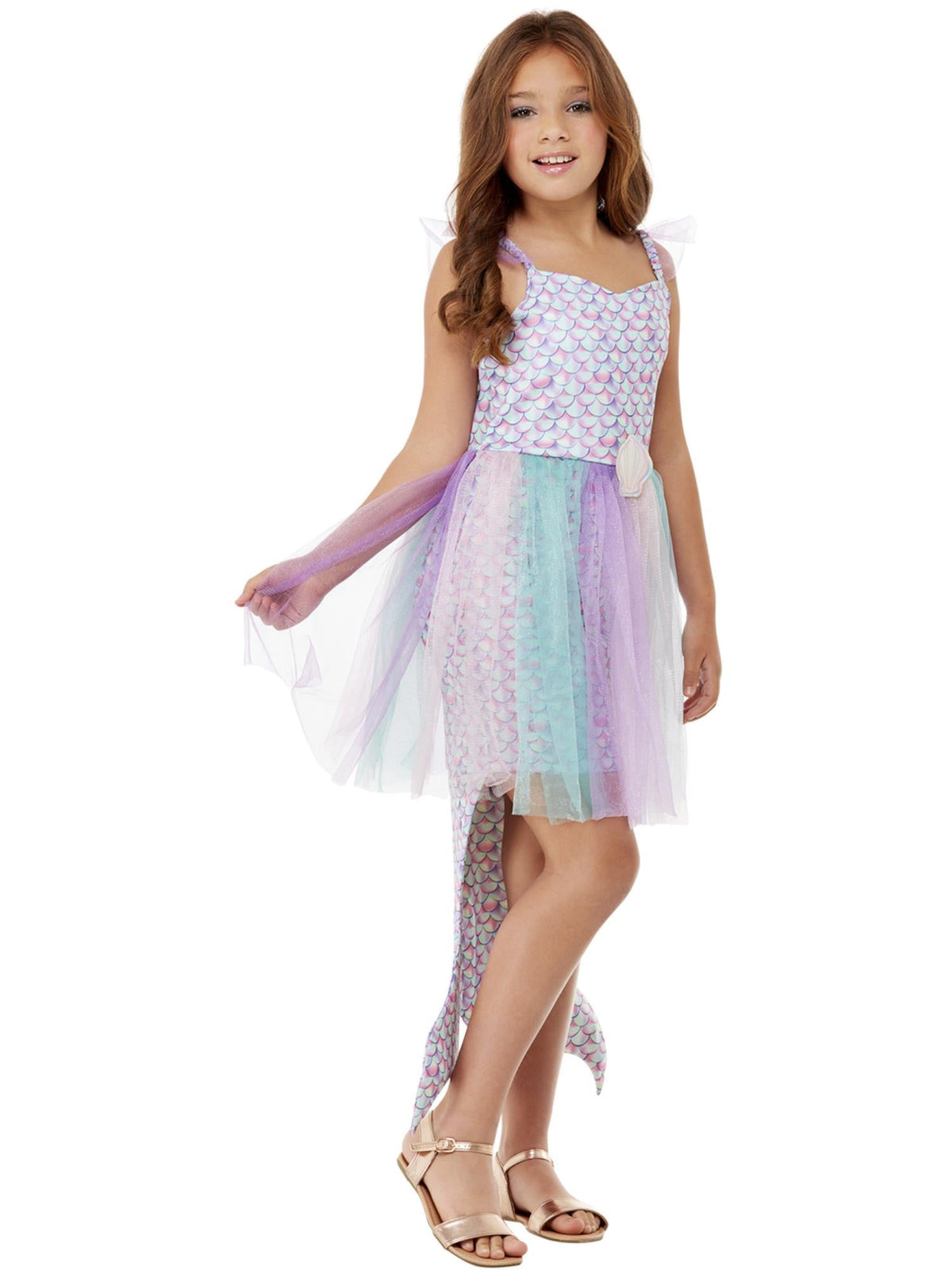 SEASHELL MERMAID COSTUME, CHILD - M - Back