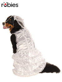 BRIDE BIG DOG COSTUME, PET - Front