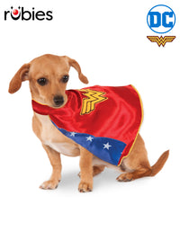 WONDER WOMAN CAPE COSTUME, PET - Front
