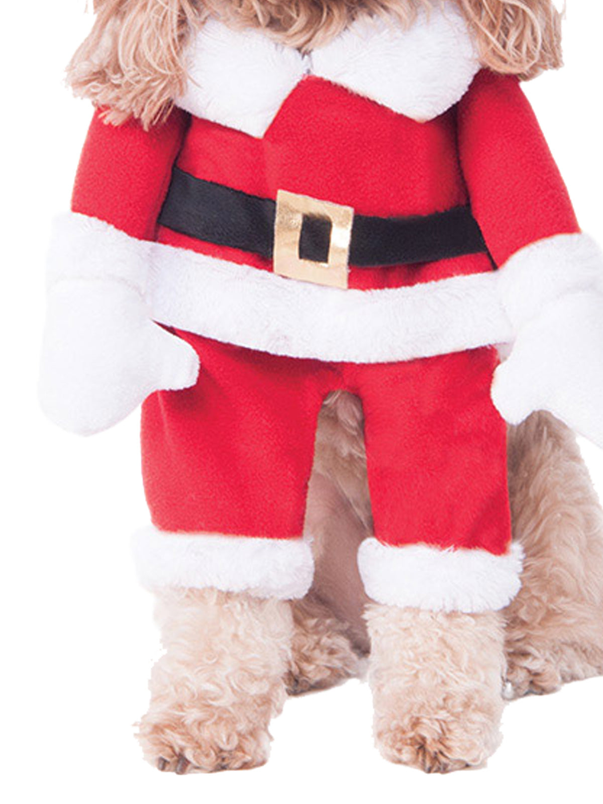 WALKING SANTA DELUXE PET COSTUME - Side