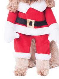 WALKING SANTA DELUXE PET COSTUME - Side