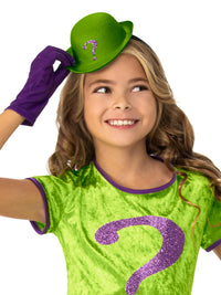 THE RIDDLER DELUXE TUTU COSTUME, CHILD - Back