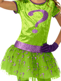 THE RIDDLER DELUXE TUTU COSTUME, CHILD - Side