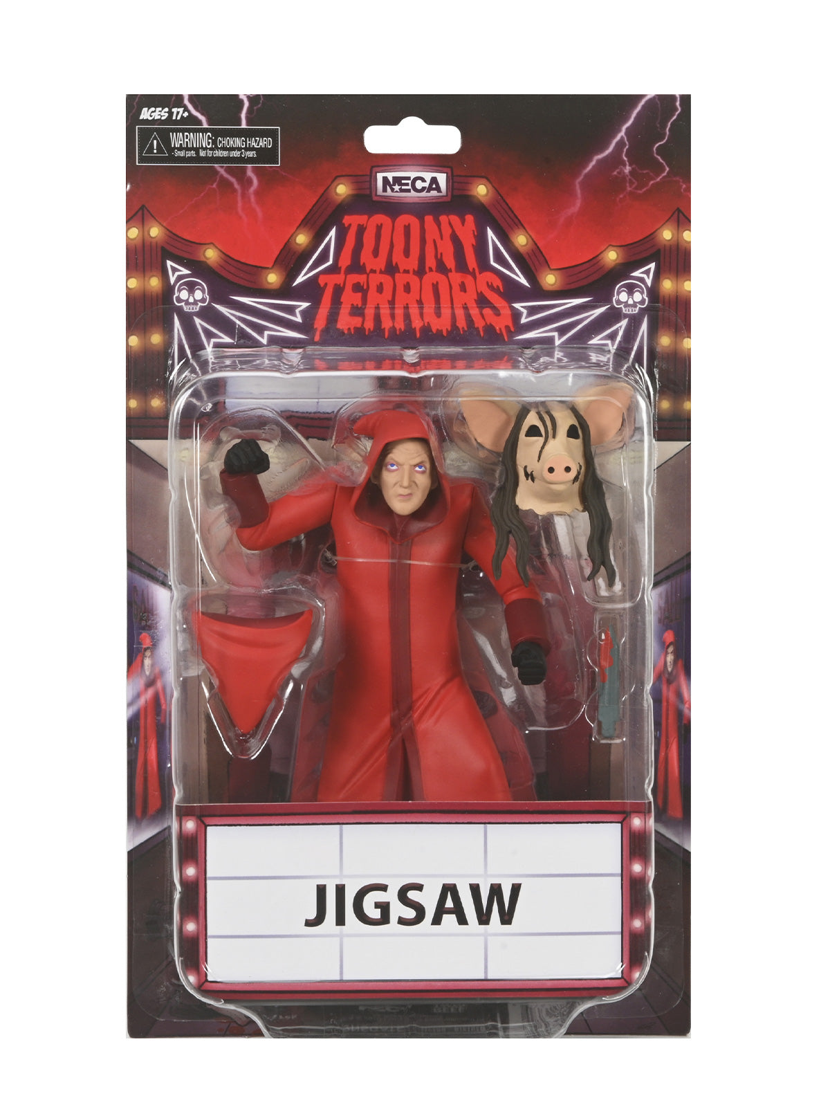 SAW - TOONY TERRORS JIGSAW KILLER (RED ROBE) 6" SCALE ACTION FIGURE