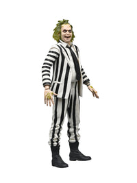 BEETLEJUICE (1988) - BLACK &amp; WHITE STRIPED SUIT BEETLEJUICE - 7" SCALE ACTION FIGURE - Back