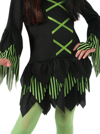 LIME WITCH COSTUME, CHILD - Side