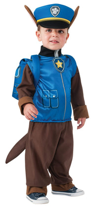 CHASE PAW PATROL COSTUME, TODDLER/CHILD - S - Front