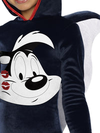 PEPE LE PEW HOODED COSTUME, CHILD - Side