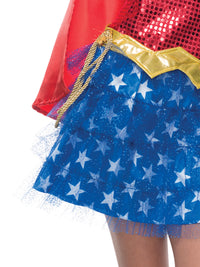 WONDER WOMAN SEQUIN TUTU COSTUME, CHILD - Side