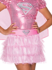 SUPERGIRL PINK SEQUIN COSTUME, CHILD - Side