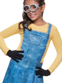 MINION FEMALE COSTUME, CHILD - Back