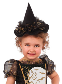 BLACK WITCH DELUXE COSTUME, CHILD - Back
