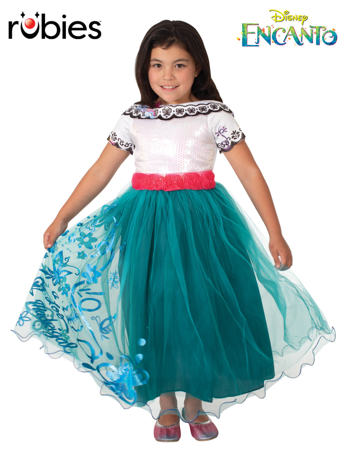 MIRABEL PREMIUM ENCANTO COSTUME, CHILD - Back