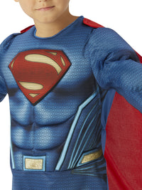 SUPERMAN DELUXE CHILD COSTUME, SIZE 9-10 - Back