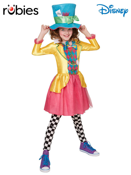 MAD HATTER GIRLS DELUXE COSTUME (LARGE POLYBAG), TEEN - Front