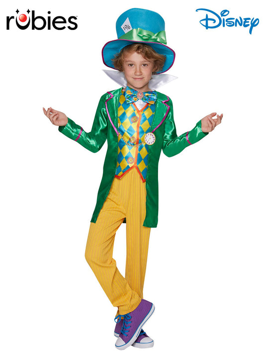 MAD HATTER BOYS DELUXE COSTUME (LARGE POLYBAG), TWEEN - 9-10 YRS - Front