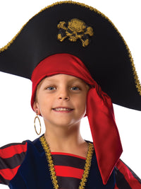 SHIPMATE PIRATE COSTUME, CHILD - Back