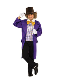 WILLY WONKA DELUXE COSTUME, CHILD - Back