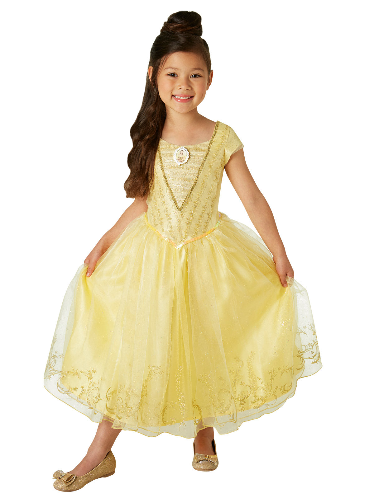 BELLE LIVE ACTION DELUXE CHILD COSTUME, CHILD - 6-8 YRS - Side