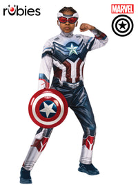 CAPTAIN AMERICA DELUXE FALCON &amp; WINTER SOLDIER COSTUME, CHILD - Front