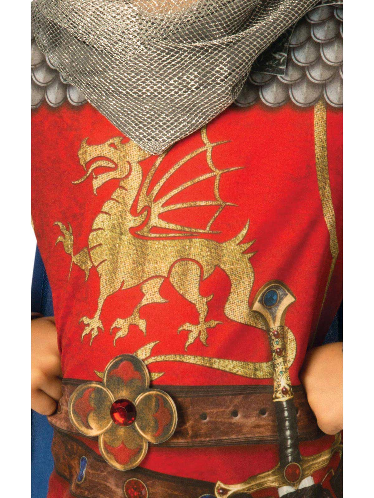 KING ARTHUR COSTUME, CHILD - 5-6 YRS - Side