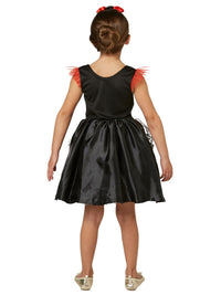 RED ROSE DAY OF THE DEAD COSTUME, CHILD - Back