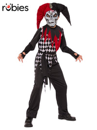 EVIL JESTER COSTUME, CHILD - Front