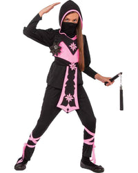 PINK CRYSTAL NINJA COSTUME, CHILD - Front