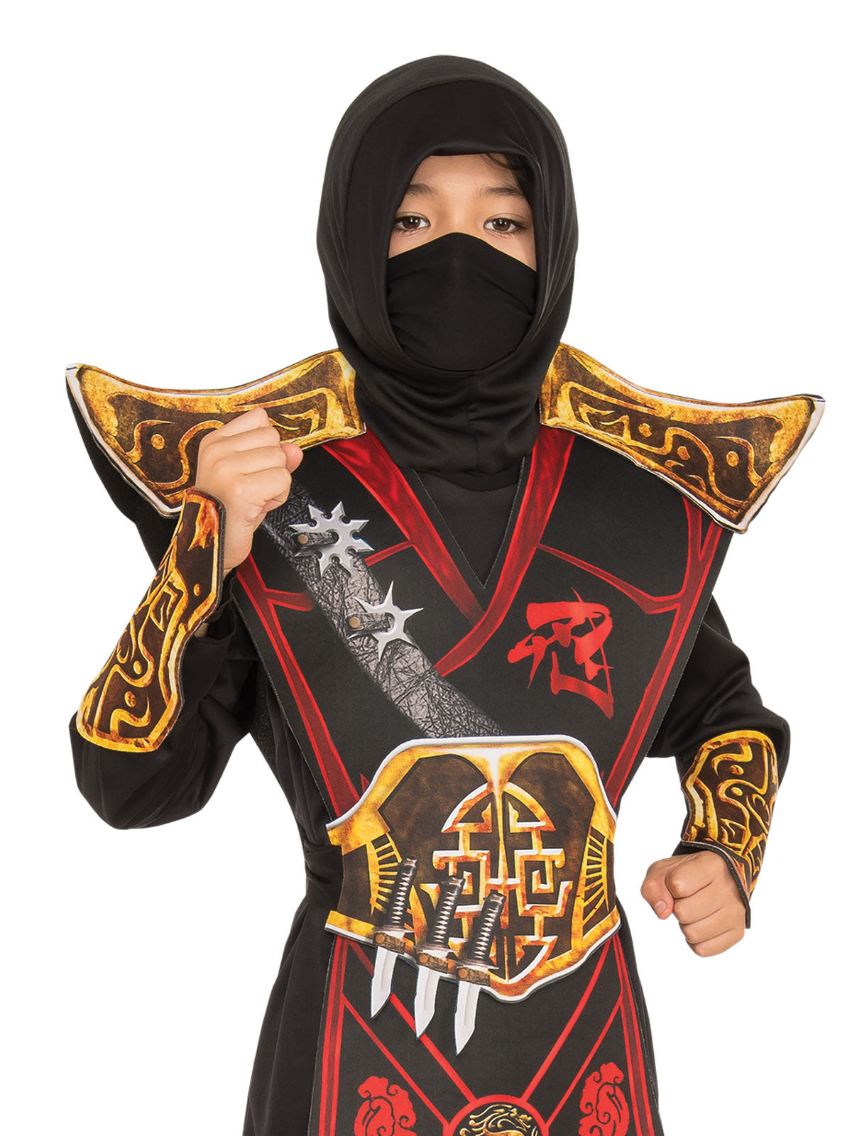 BATTLE NINJA COSTUME, CHILD - L - Back