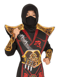 BATTLE NINJA COSTUME, CHILD - L - Back