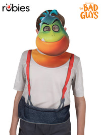 BAD GUYS MR PIRANHA COSTUME TOP &amp; MASK, CHILD - Front